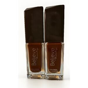 Believe Beauty Skin Finish Foundation Shade Mocha Medium-Full Coverage 2 Pack